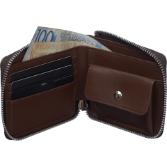 Кошелек Zipper Dark Brown - Image 2