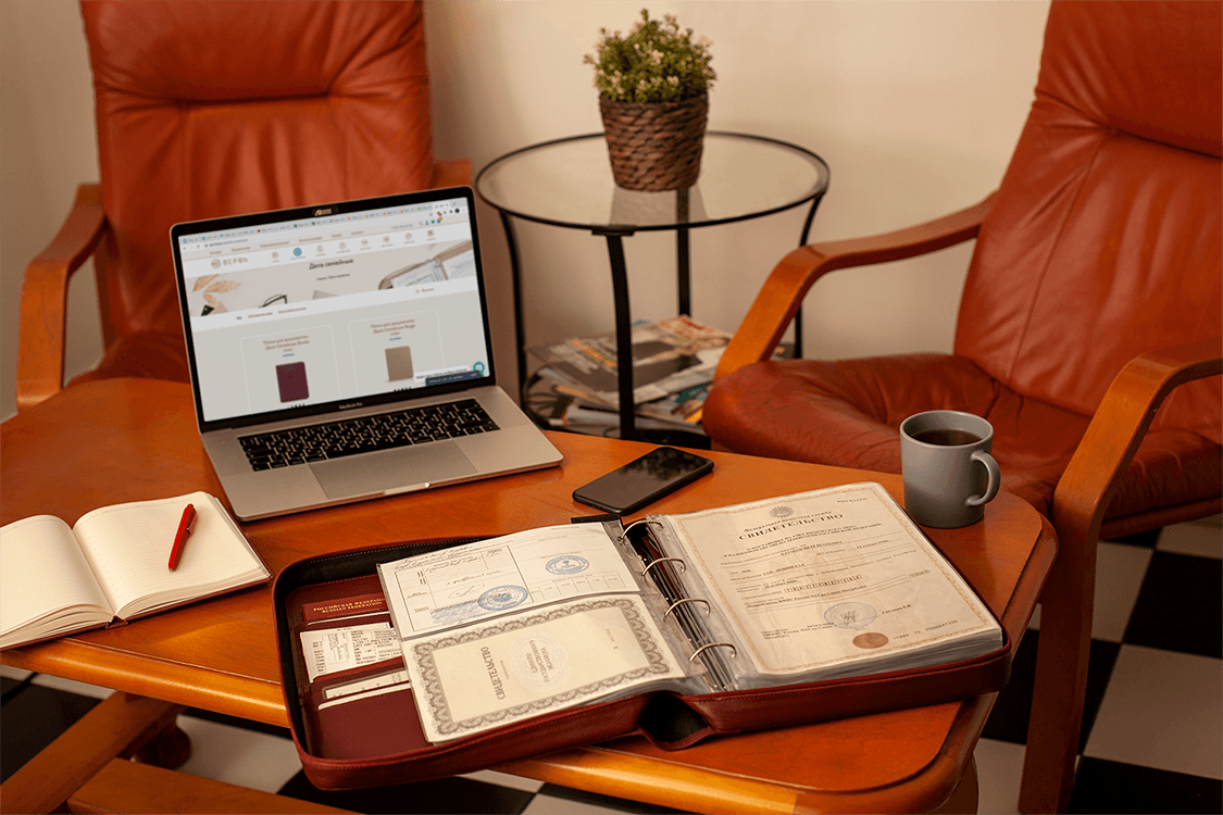 Папка для документов - Дела Семейные MAXI Bordo - Image 8