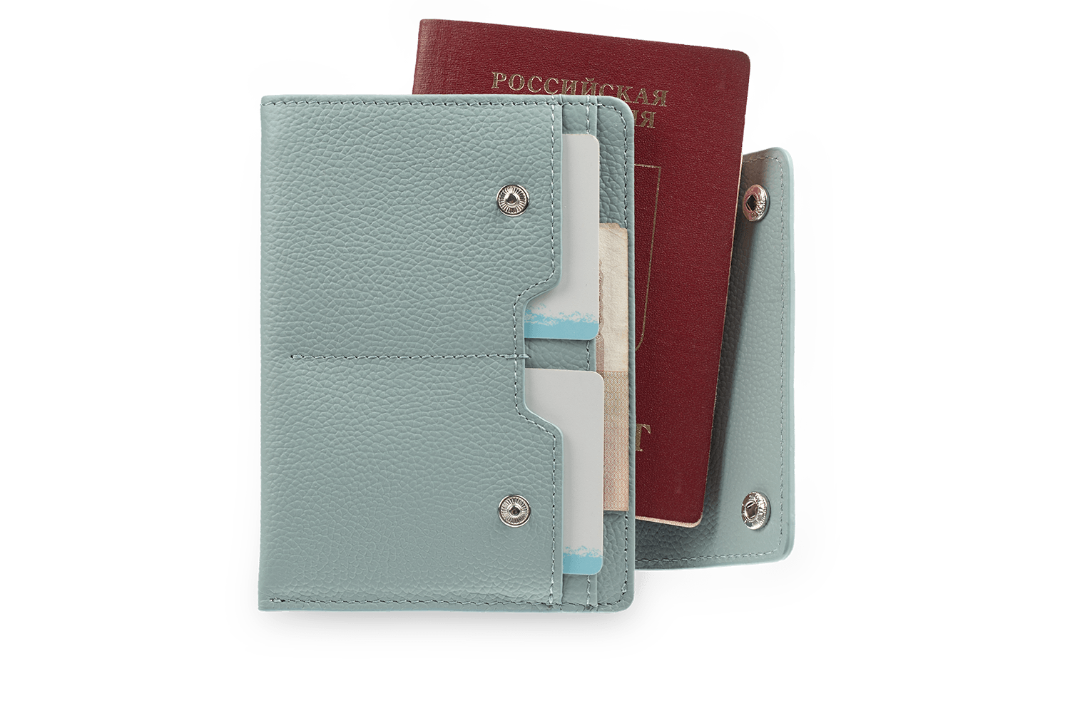 Дорожный кошелек Smart Grey-Blue - Image 2