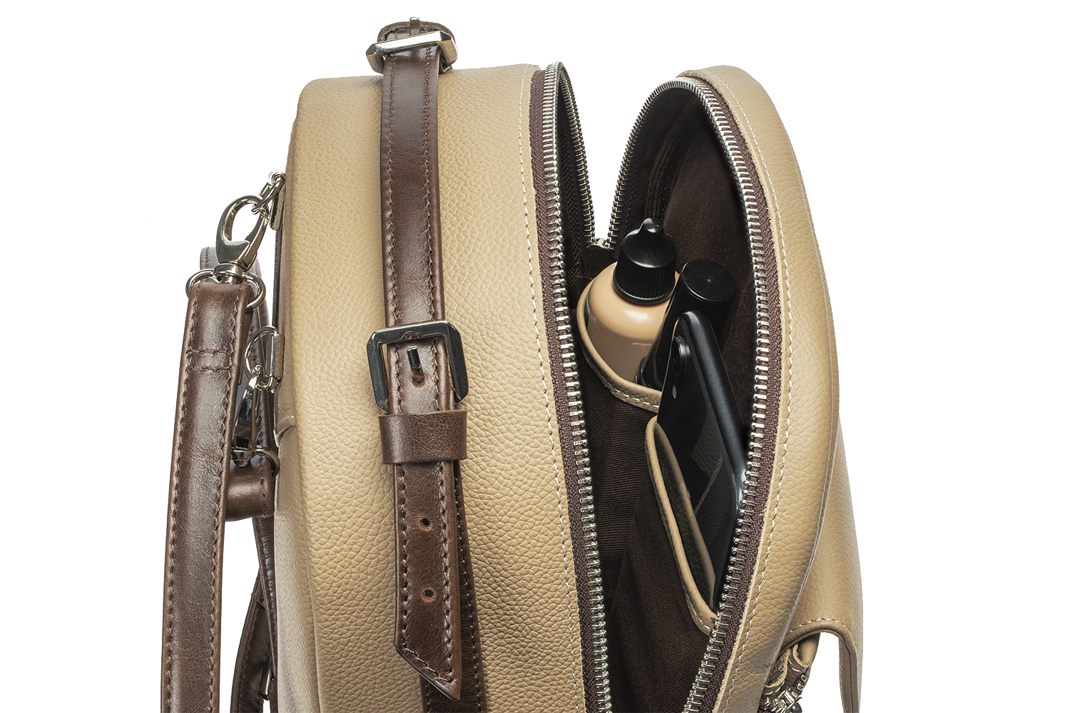 Женский рюкзак Большой Дельфин Бежевый - Image 10