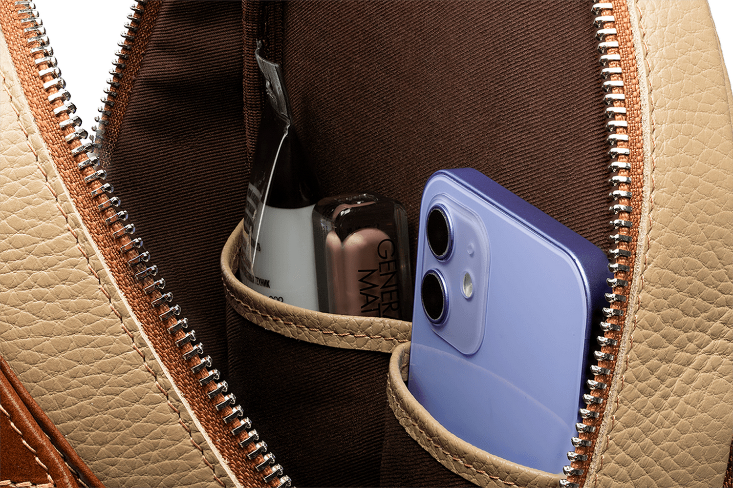 Женский рюкзак Большой Дельфин Бежевый - Image 11