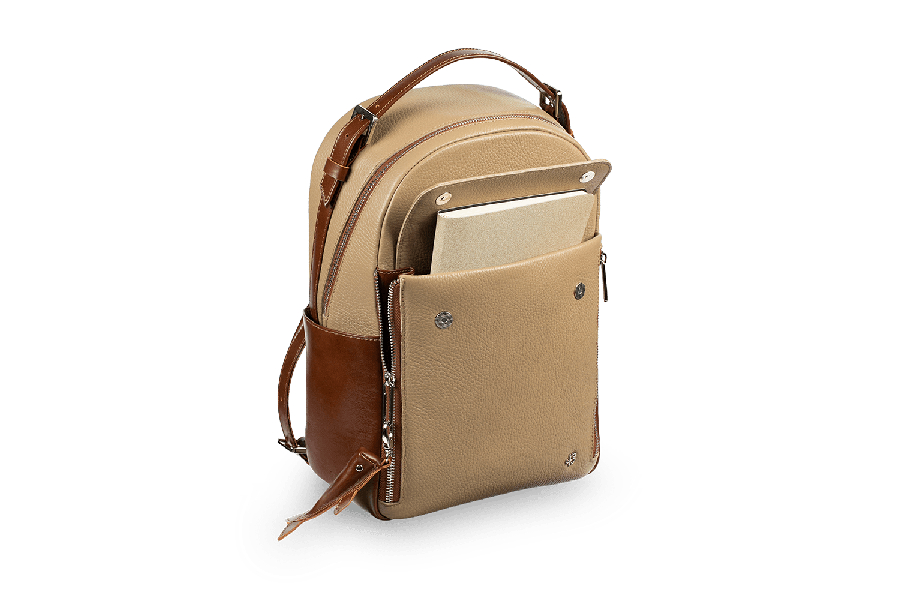 Женский рюкзак Большой Дельфин Бежевый - Image 4