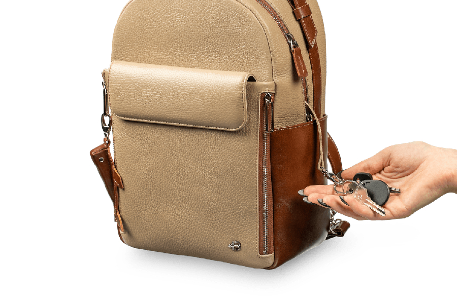 Женский рюкзак Большой Дельфин Бежевый - Image 16