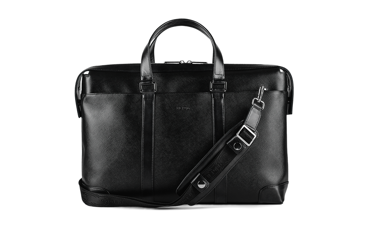 Мужская деловая сумка Pebble Black - Image 5