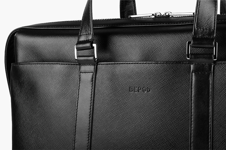 Мужская деловая сумка Pebble Black - Image 10