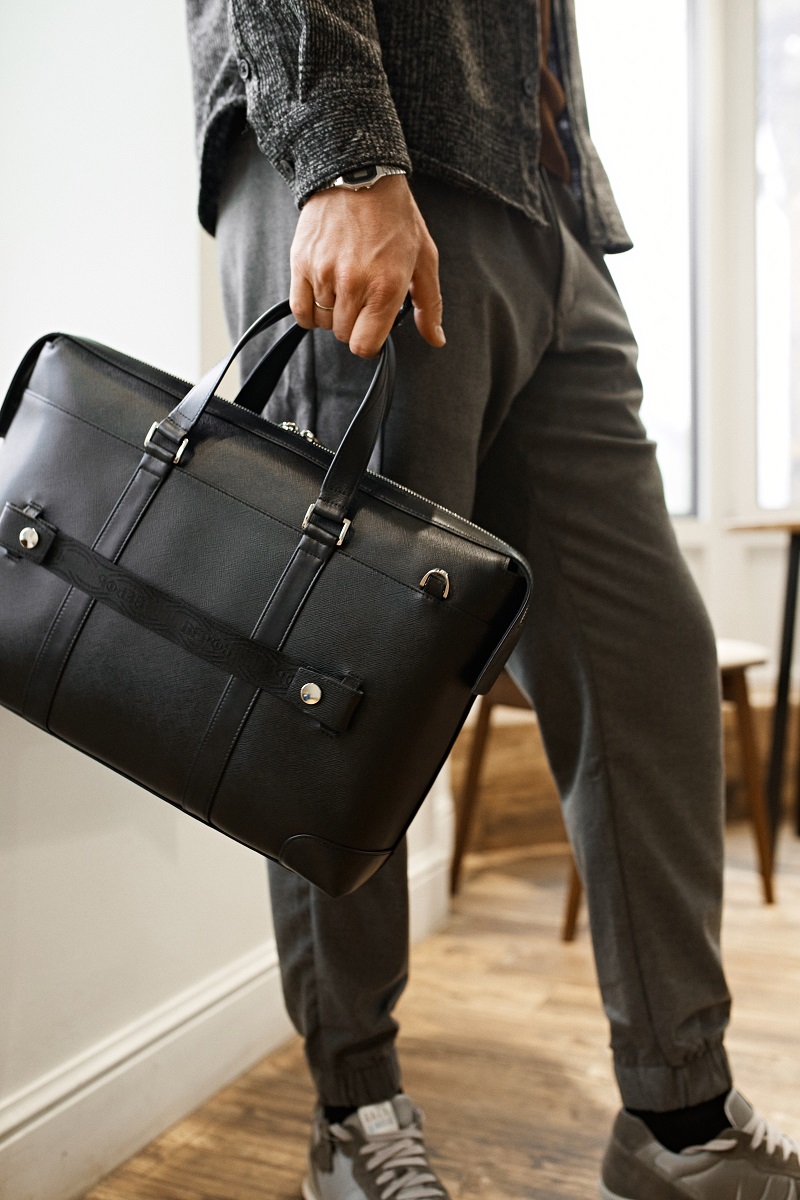 Мужская деловая сумка Pebble Black - Image 2