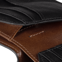Кошелек сафьяновый Crab Black-Brown - Image 4