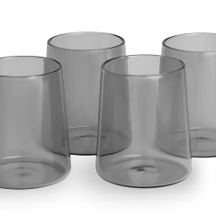 Стаканы сервировочные 4 шт Transparent Black/Графитово-черный - Image 2