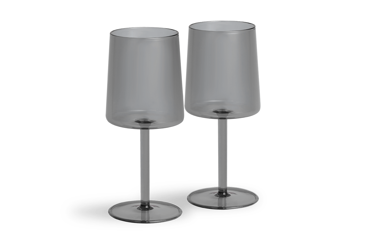 Бокалы для вина 2 шт Transparent Black/Графитово-черный - Image 2