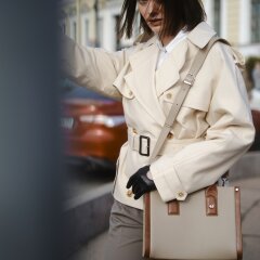 Женская сумка Tote Medium Beige - Image 3