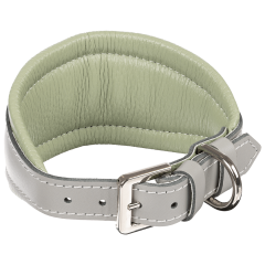 Кожаный ошейник Селедка Mint-Grey - Image 3