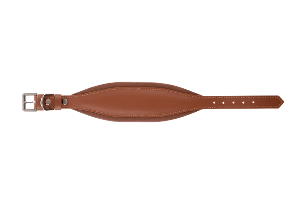Кожаный ошейник Селедка Brown