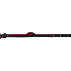 Кожаный ошейник для кошек и маленьких собак Black-Viva Magenta - Image 6