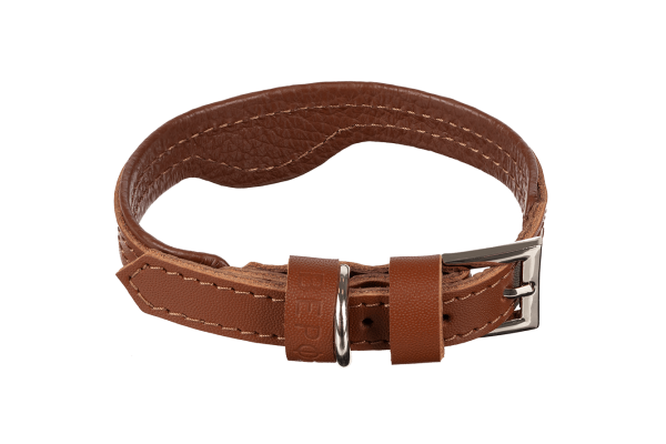 Кожаный ошейник для кошек и маленьких собак Brown