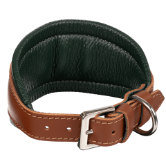 Кожаный ошейник Селедка Green-Brown - Image 3