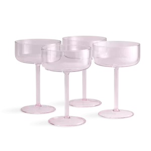 Бокалы для шампанского 4 шт Pink/Японский Розовый
