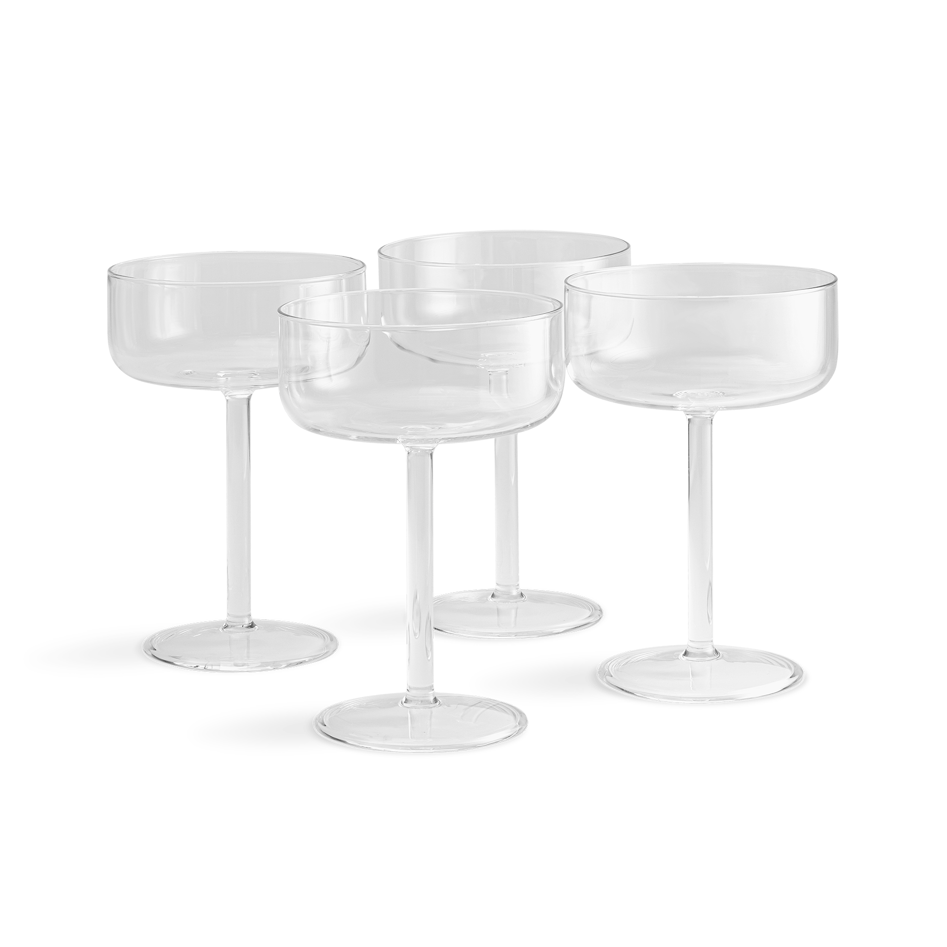 Бокалы для шампанского 4 шт Clear/Прозрачный