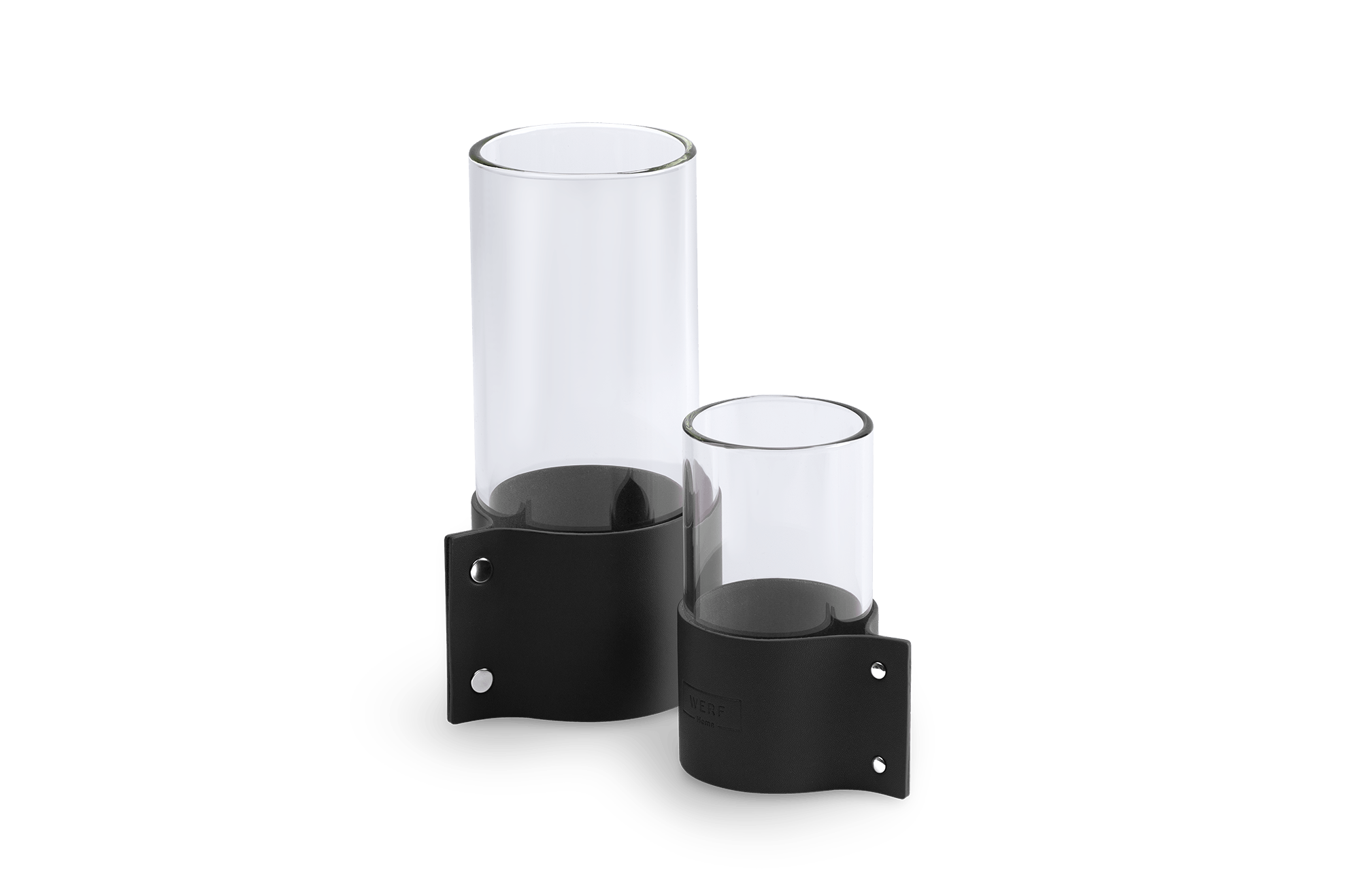 Холдер кожаный для подсвечника "Тепло" Black - Image 5