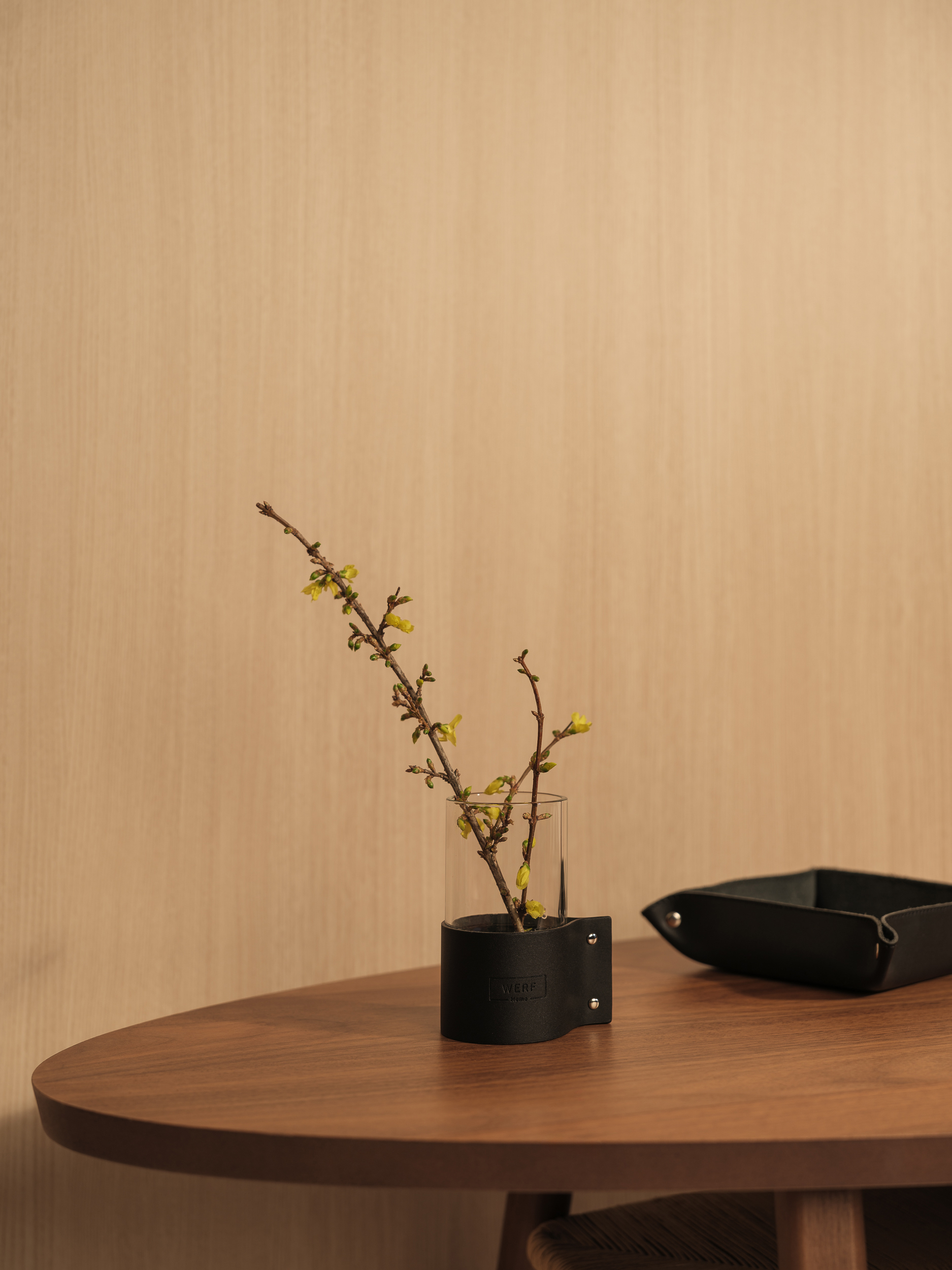 Холдер кожаный для подсвечника "Тепло" S Black - Image 6