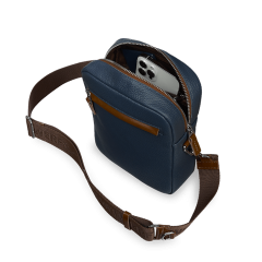 Мужская сумка Fin mini Blue - Image 5