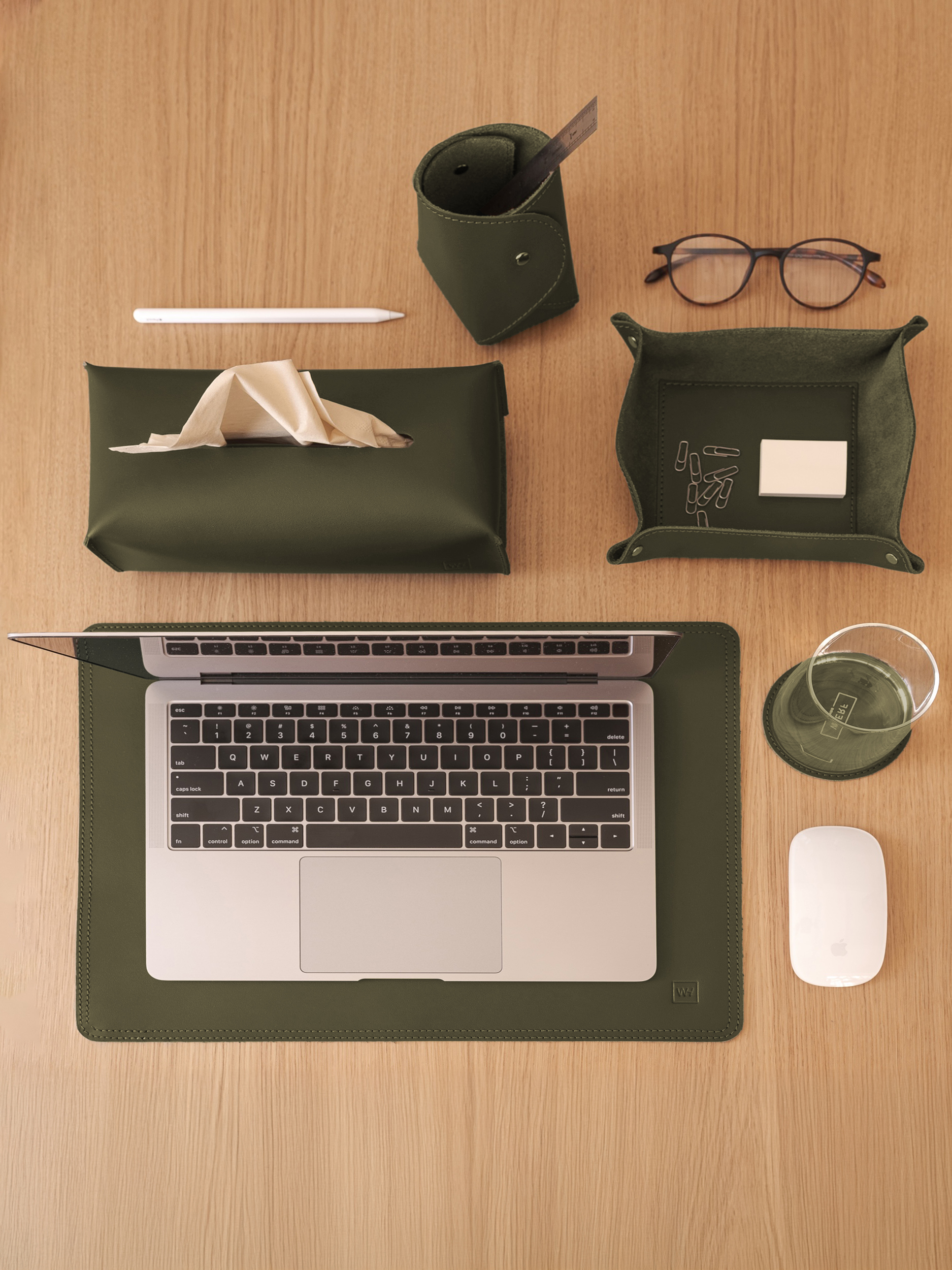 Стакан для канцелярии Tube Olive - Image 9