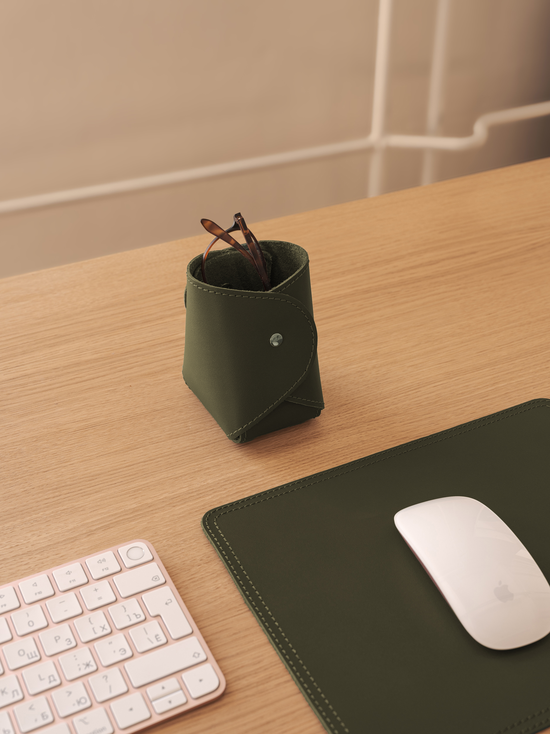 Стакан для канцелярии Tube Olive - Image 8