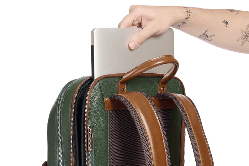 Мужской рюкзак Cliff Green-Brown New - Image 8