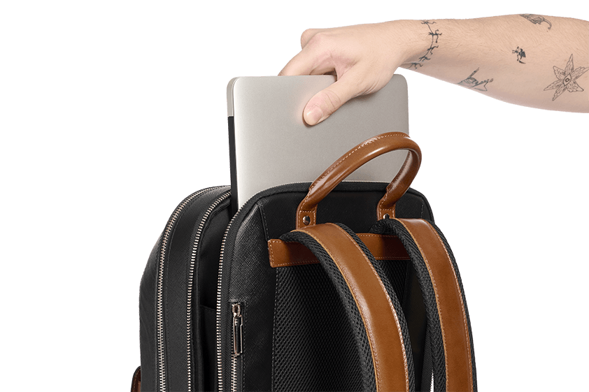 Мужской рюкзак Cliff Black-Brown New - Image 10