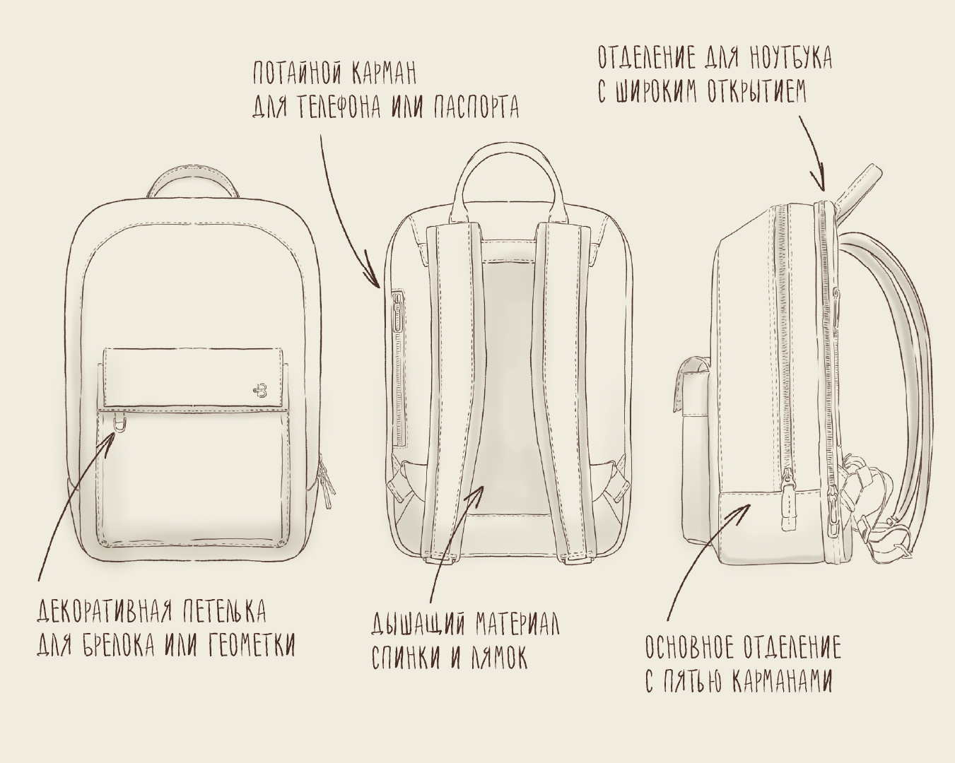 Мужской рюкзак Cliff Black New - Image 15