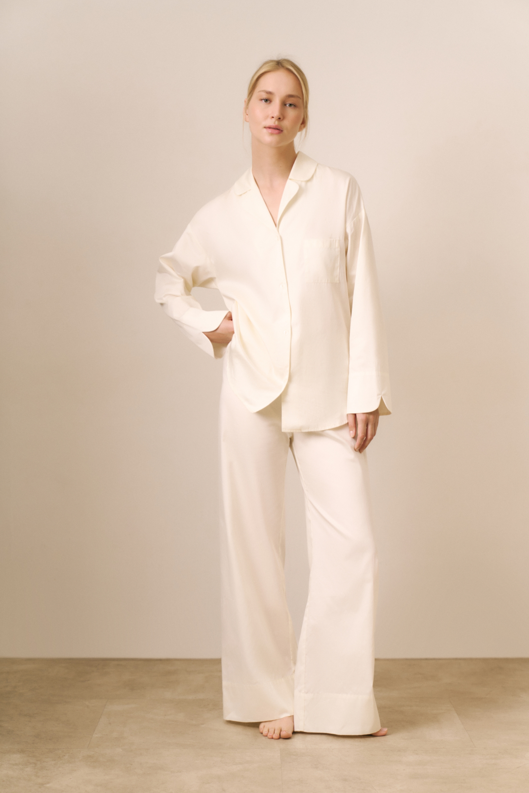 Пижама Сливочный M