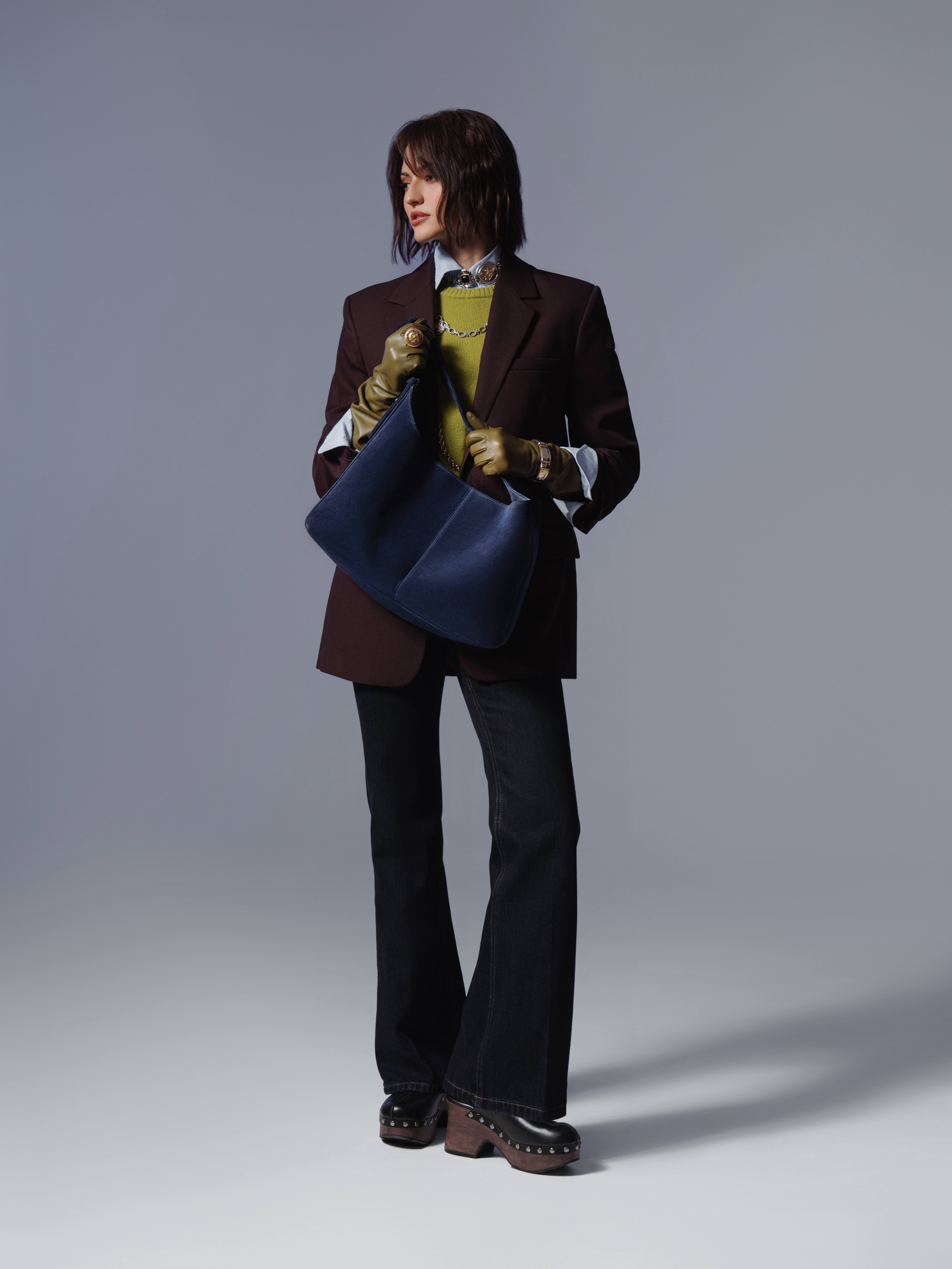 Женская сумка Foxtrot велюр Cobalt Blue - Image 7